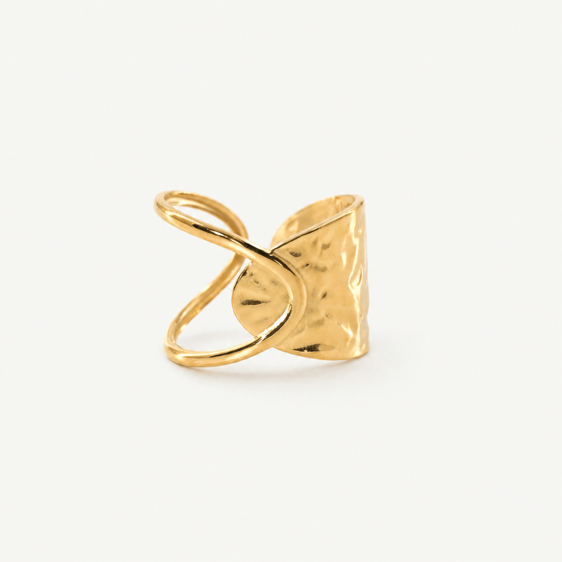 Hammered Adjustable Ring
