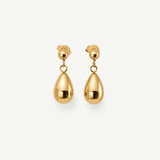 Gold Teardrop Dangle Earrings