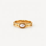 gold and pearl ring