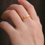 gold band ring stackable