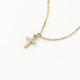 gold cross necklace