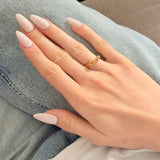 gold hands ring