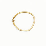 gold herringbone bracelet