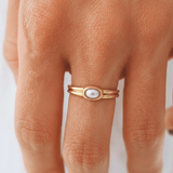 gold pearl ring
