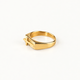gold ring cross