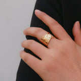 gold statement ring