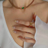 gold statement ring