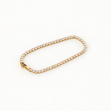 gold tennis bracelet womens