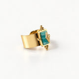 Royal Knight Ring with Amazonite Stone