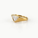 Gold trilliant ring