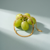 Greta Herringbone Bracelet – 18k Gold Plated Stainless Steel — lifestyle