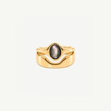 Hugo Ring - Black Mother of Pearl