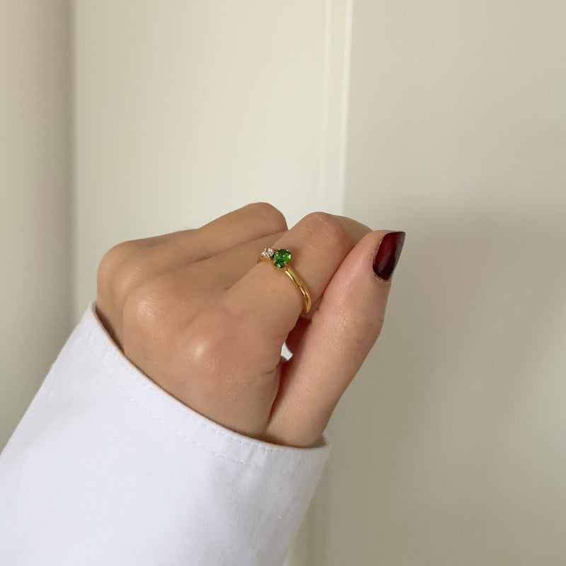 Emerald Sparkle Ring