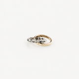 Dalmatian Double Band Ring - 18k Gold Plated Stainless Steel