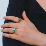 jade ring gold