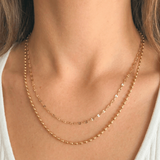 Jude Layered Necklace, waterproof 18k gold-plated stainless steel