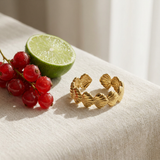 Scallop Shell Band Ring – Adjustable & Waterproof styled still life
