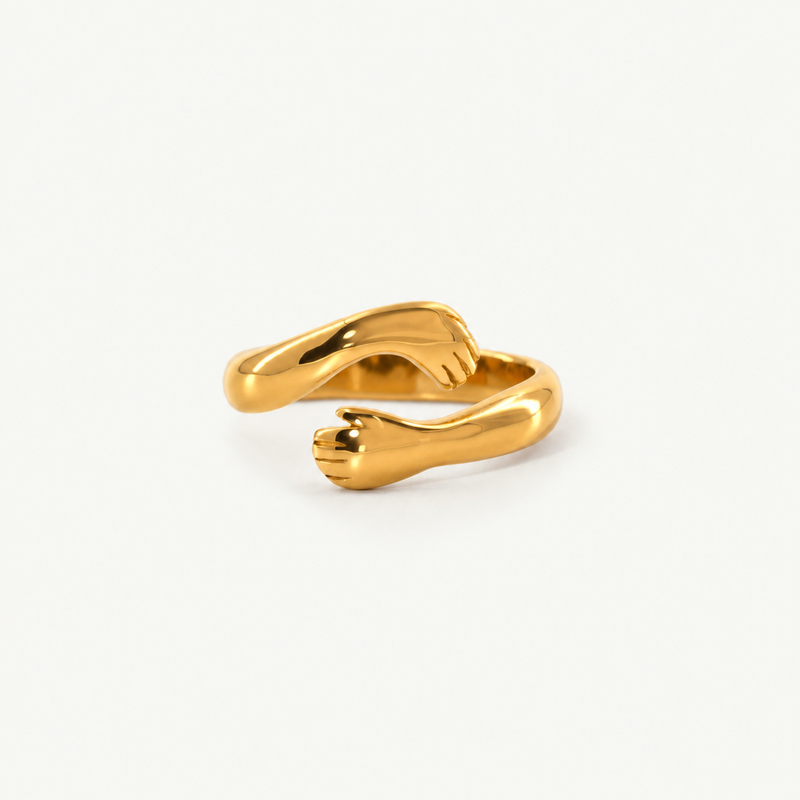 Love Hug Ring – 18k Gold Plated Stainless Steel Ring