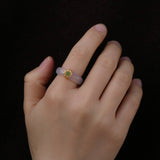 White Jade Band Ring