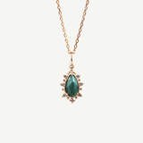 Malachite Empress Necklace: Gold Plated Pendant