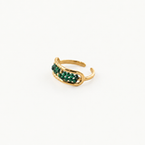 malachite ring