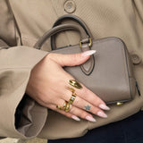 Rolling Orbit Ring, waterproof 18k gold-plated stainless steel