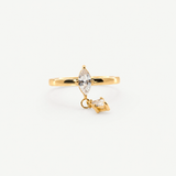 Marquise Charm Ring