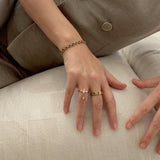 Marquise charm ring
