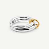 Mixed Metal 2-Link Chain Ring