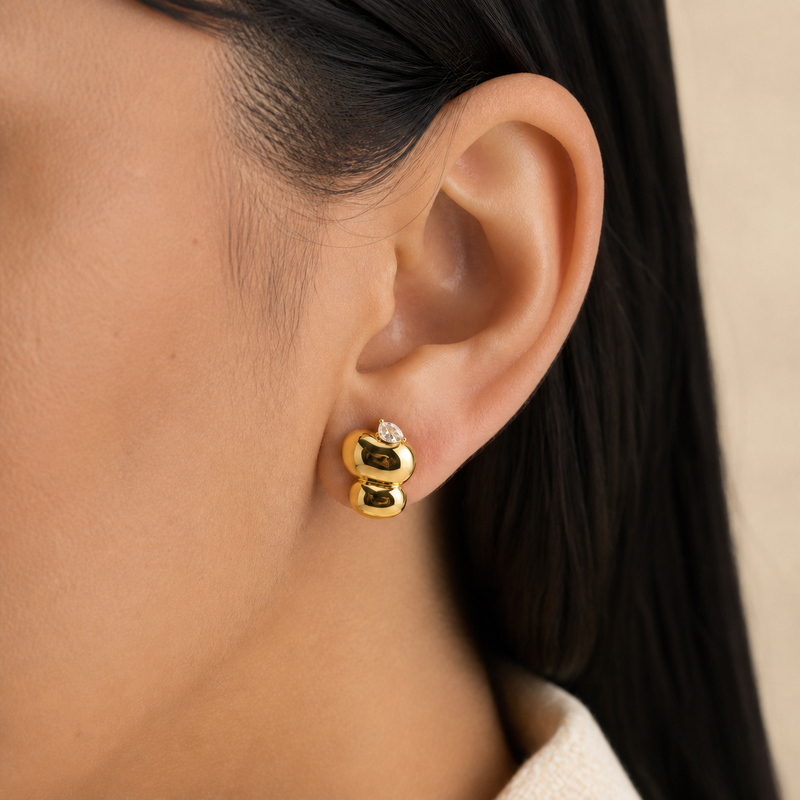 Molten Stud Earrings