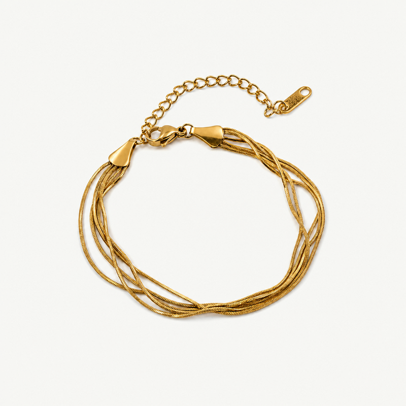 Multi Layered Snake Chain Bracelet