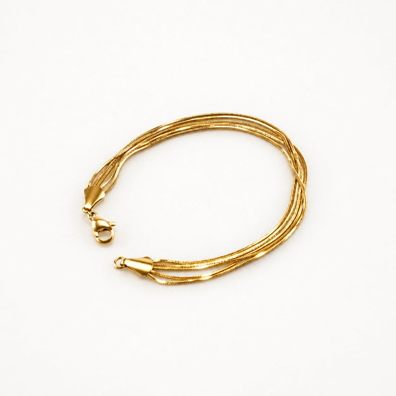 Multi Layered Snake Chain Bracelet