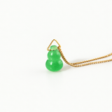 necklace with jade pendant