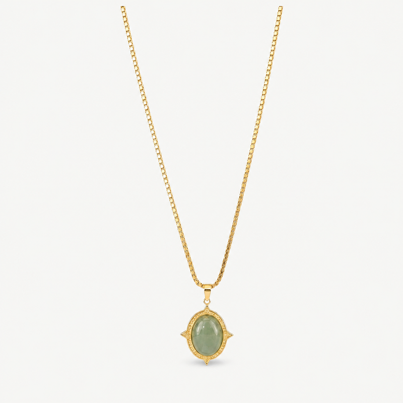 Oval Jade Necklace