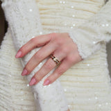 pave band ring gold