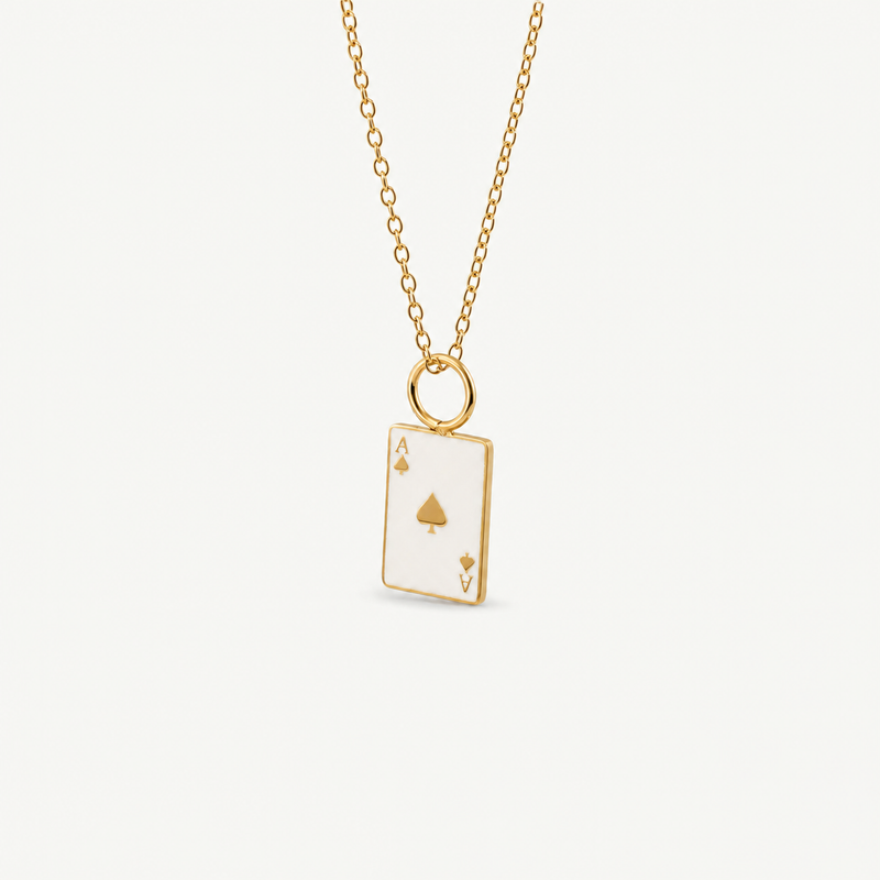 Dainty Poker Ace Necklace