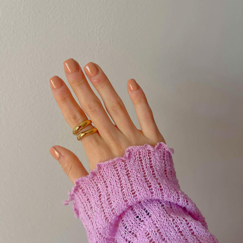Thick Double Wave Ring