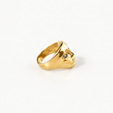 ring with a face