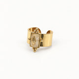 royal design gold open ring