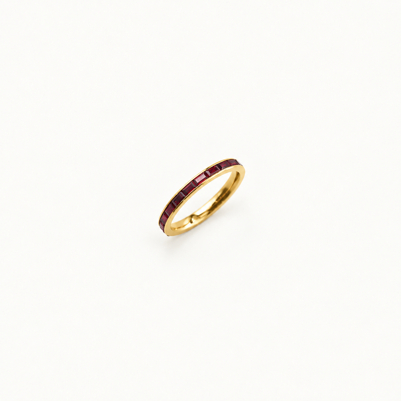 Ruby Slim Band Ring