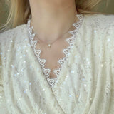 Hexa Spark Necklace, waterproof 18k gold-plated stainless steel
