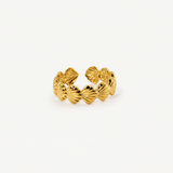 Scallop Shell Band Ring - Adjustable