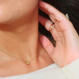 Hexa Spark Necklace, waterproof 18k gold-plated stainless steel