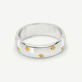 Silver Starburst Band Ring