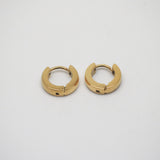 Small gold Chunky Hoops