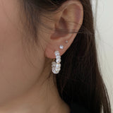 Small Pearl Hoop Earrings