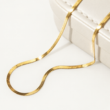 snake chain necklace, daily necklace waterproof jewelry 
