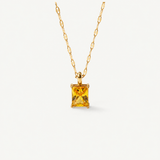 Solar Pendant Necklace - 18k Gold Plated Waterproof Jewelry