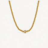 Dainty Solitaire Beaded Necklace