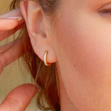 sparkling mini hoops